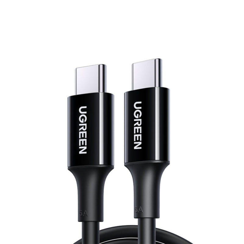 Ugreen Type C 2.0 Male To Type C 2.0 Male 5A Data Cable Black 1M 80371