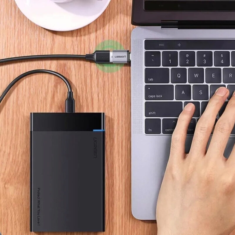 Adaptador Ugreen Usb Tipo C Macho para Usb 3.0 Fêmea Cinza
