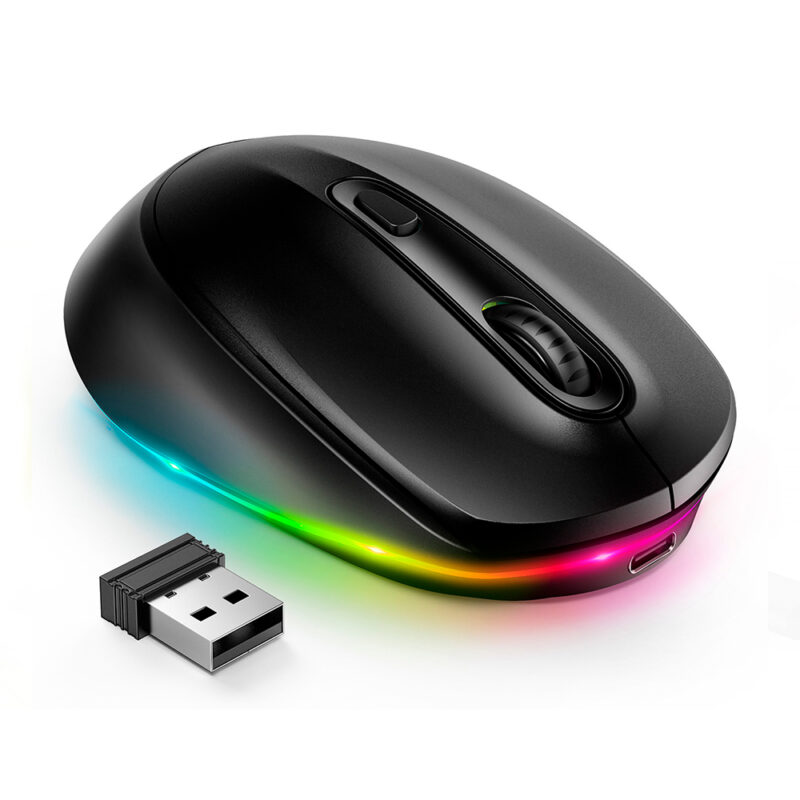 Mouse Sem Fio Bluetooth Seenda Iwg Fgm02 Recarregável Preto