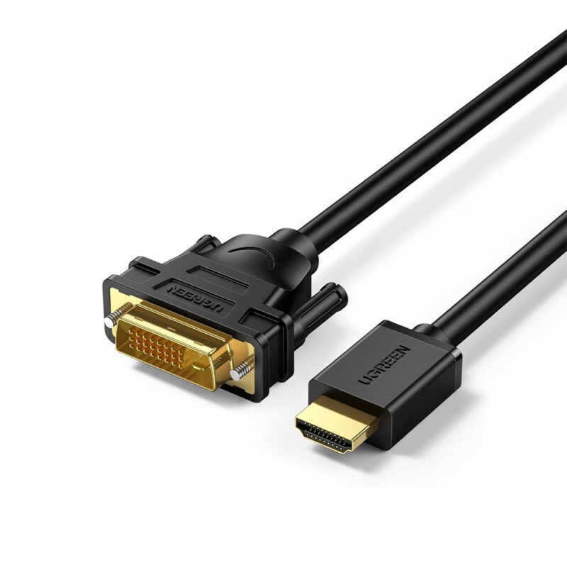 Cabo de Vídeo Ugreen Hdmi Macho para Dvi 24+1 Macho 3M Preto