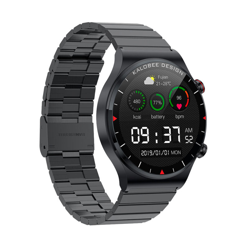 Relógio Inteligente Iwo Fit R2 Bluetooth 5.2 Tela 1.35 pol. Preto