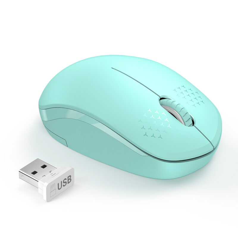 Mouse Sem Fio Seenda Wgsb 012 Mouse Wireless 2.4G Verde Mint