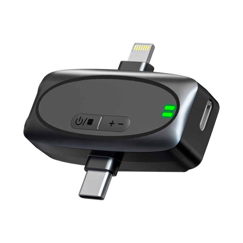 Microfone Sem Fio Vimai 3 em 1 Plug Universal Lapela Preto
