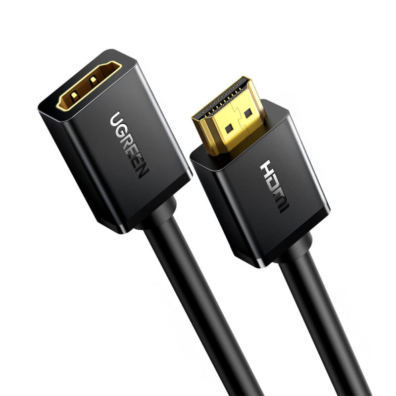Cabo de Vídeo Ugreen Hdmi Macho/Fêmea Extensão 2M Preto