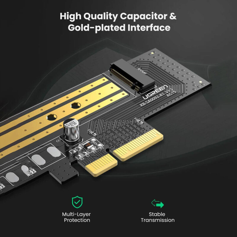 Adaptador Placa Express Ugreen para M.2 Nvme PCle 3.0 4x