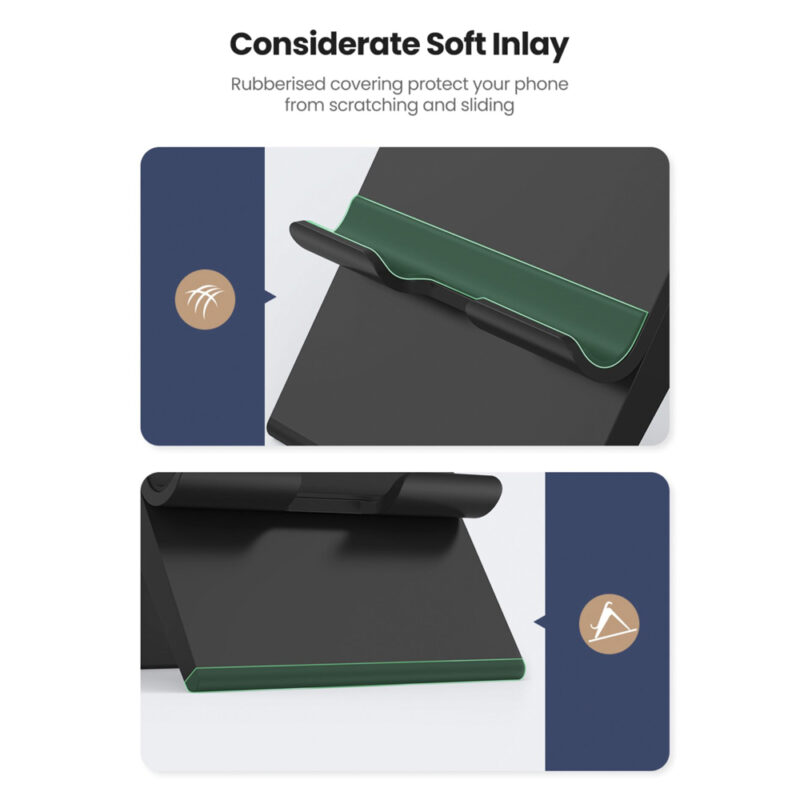 Suporte de Mesa Ugreen Telefone Celular 4.7 a 7.9 pol. Preto