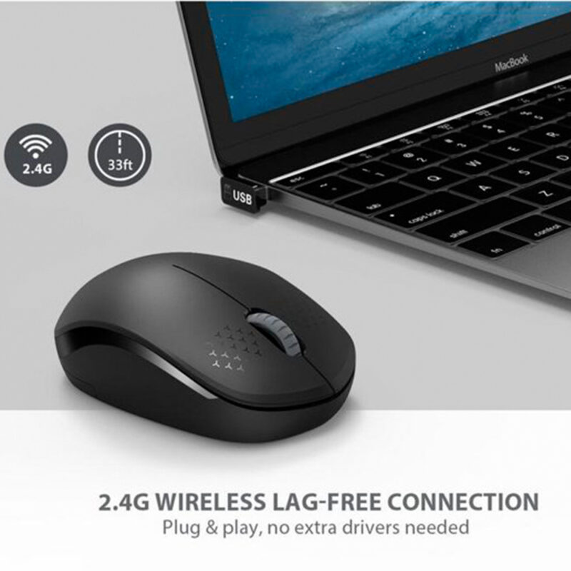 Mouse Sem Fio Seenda Wgsb 012 Mouse Wireless 2.4G Preto