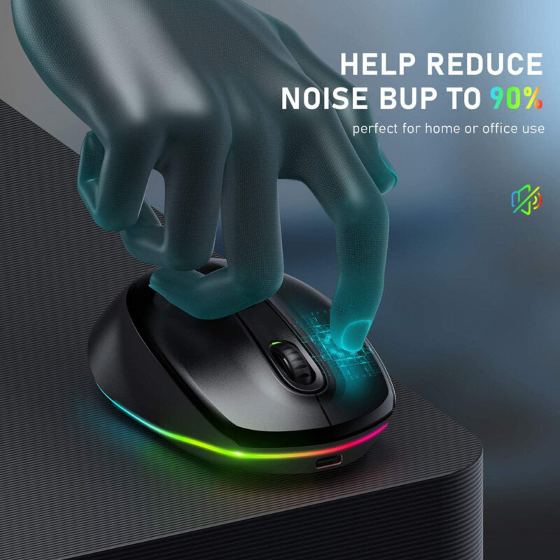 Mouse Sem Fio Bluetooth Seenda Iwg Fgm02 Recarregável Preto