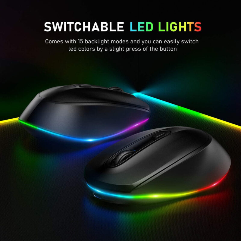 Mouse Sem Fio Bluetooth Seenda Iwg Fgm02 Recarregável Preto