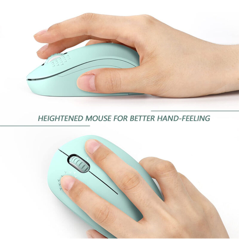 Mouse Sem Fio Seenda Wgsb 012 Mouse Wireless 2.4G Verde Mint