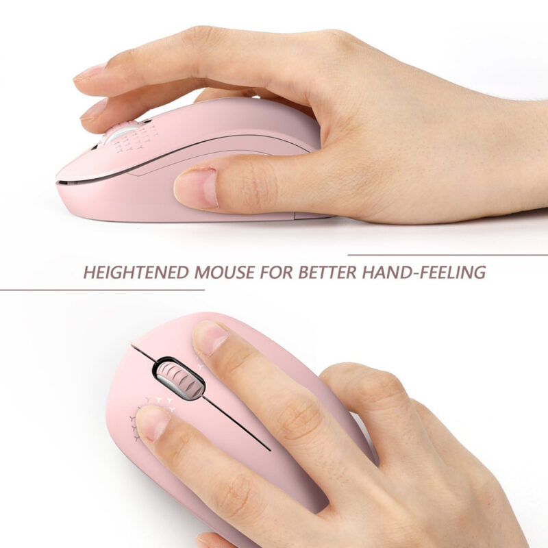 Mouse Sem Fio Seenda Wgsb 012 Mouse Wireless 2.4G Rosa