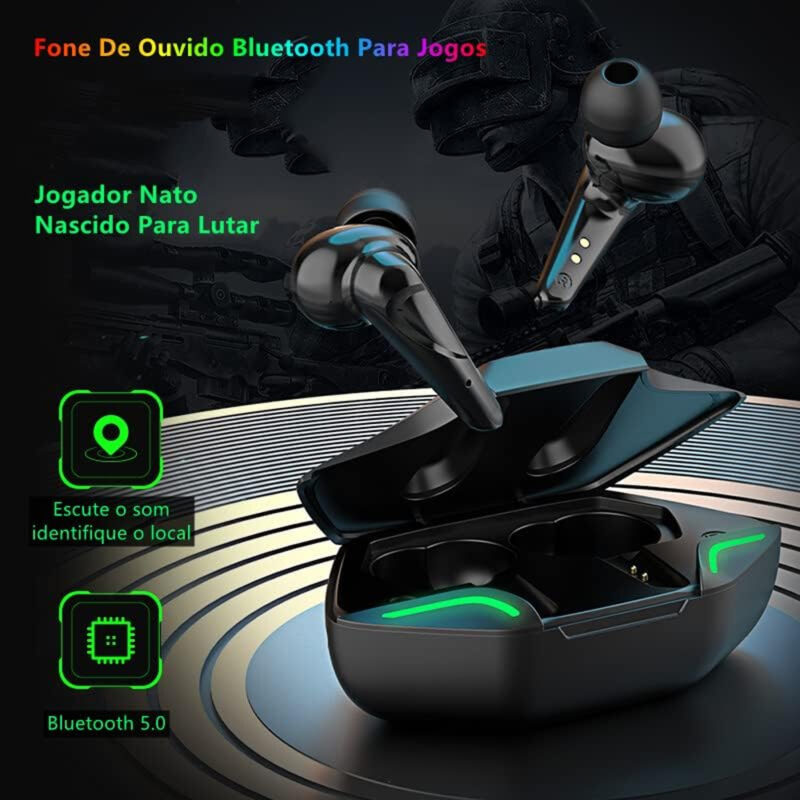 Fone de Ouvido Sem Fio G11 MPOWER In-ear Bluetooth 5.1 Preto