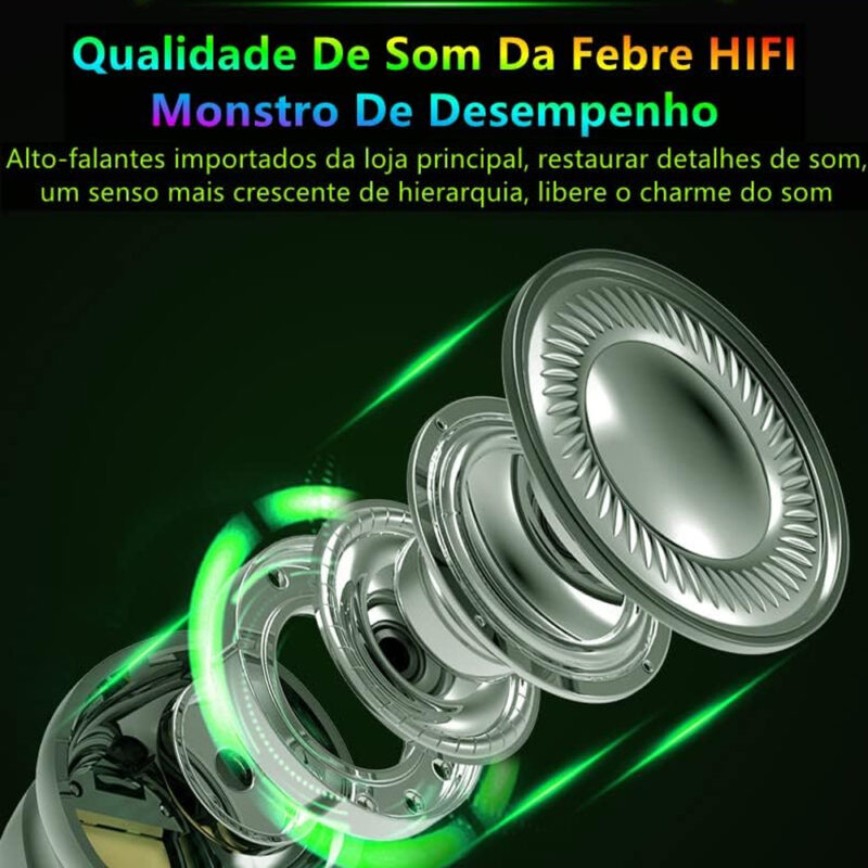 Fone de Ouvido Sem Fio G11 MPOWER In-ear Bluetooth 5.1 Preto