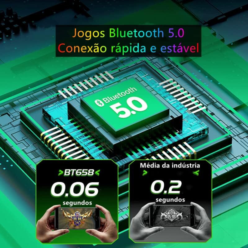 Fone de Ouvido Sem Fio G11 MPOWER In-ear Bluetooth 5.1 Preto