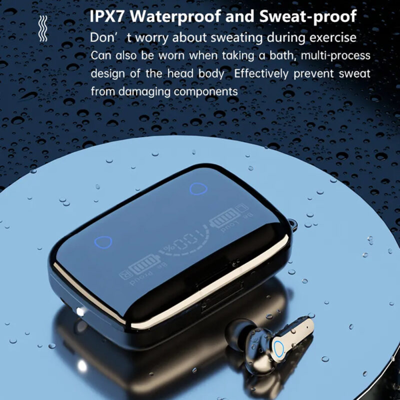 Fone de Ouvido Sem Fio M19 MPOWER In-ear Bluetooth 5.1 Preto