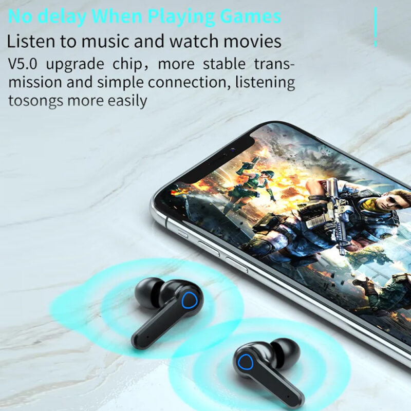 Fone de Ouvido Sem Fio M19 MPOWER In-ear Bluetooth 5.1 Preto