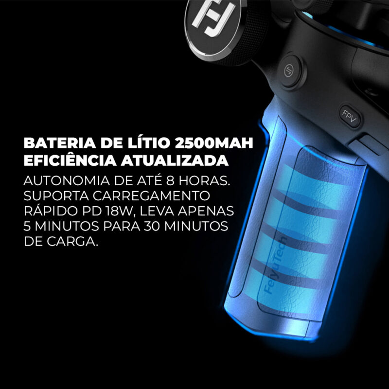 Gimbal Feiyutech Scorp Cardan para Câmera Fotográfica Preto