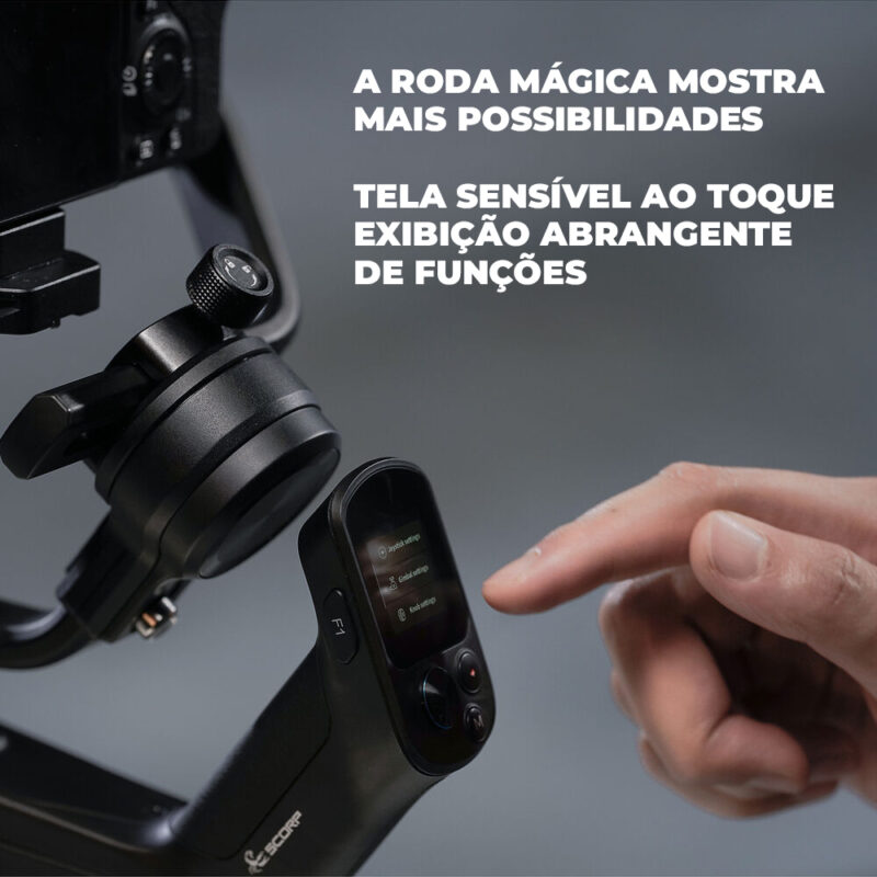 Gimbal Feiyutech Scorp Cardan para Câmera Fotográfica Preto