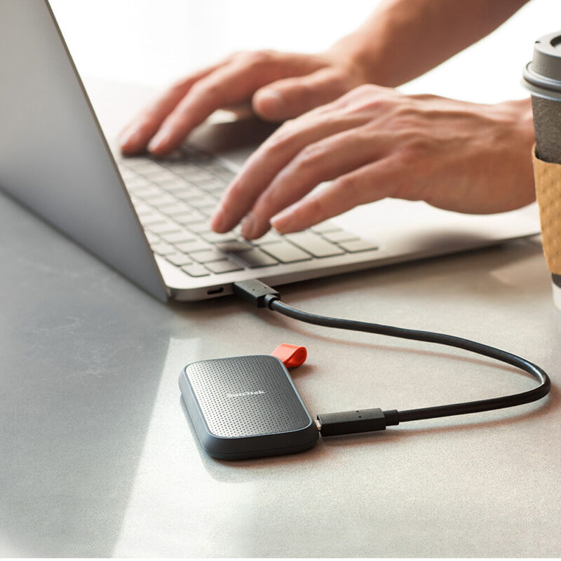 Disco Sólido Portátil Sandisk E30 1Tb Usb C 3.2 Gen 2 800Mbs