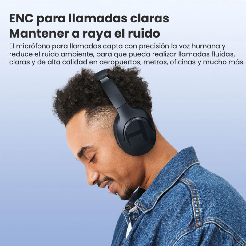 Fone de Ouvido  Bluetooth 5.2 Haylou S35 Sem Fio Headphone Anc Azul Dark
