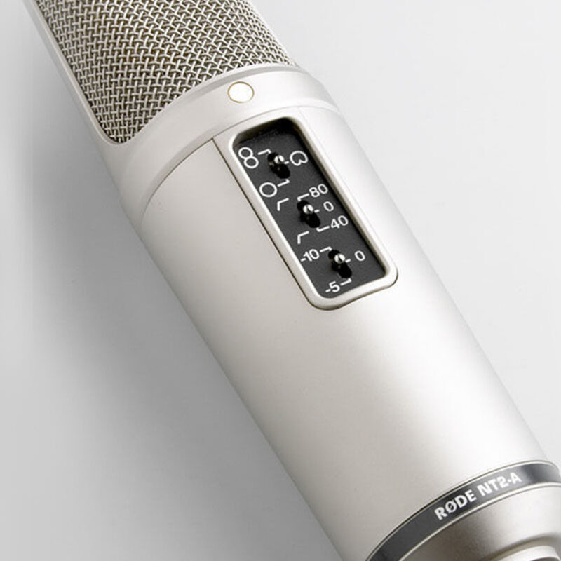 Microfone Condensador Rode NT2-A Gravação Estúdio Prata