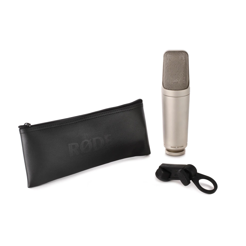 Microfone Condensador Rode NT1000 Xlr Estúdio Gravação Prata