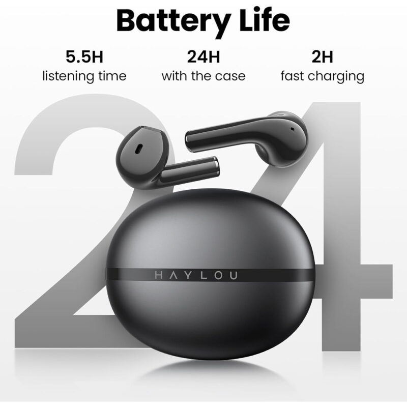 Fone de Ouvido Sem Fio Haylou X1 Bluetooth 5.3 2023 Preto