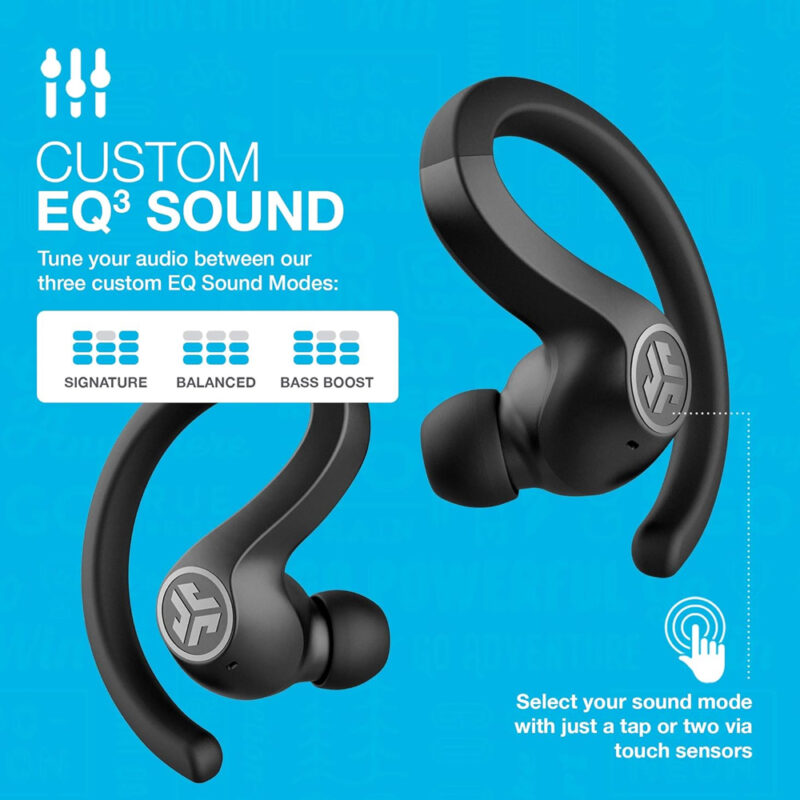 Fone Ouvido Sem Fio Jlab JBuds Air Sport Bluetooth 5.0 Preto