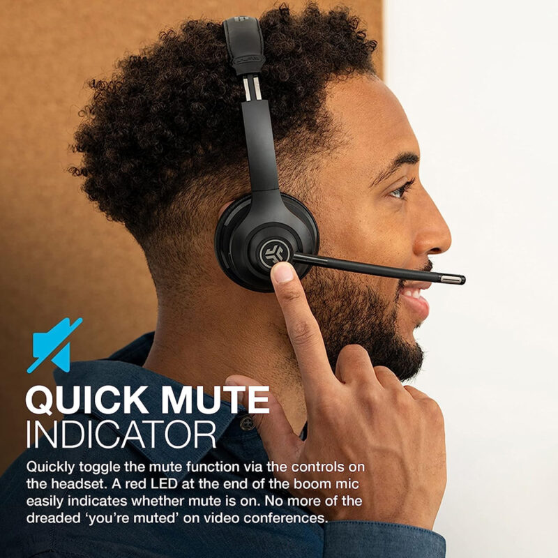 Fone Ouvido Sem Fio Jlab Go Work Headset Bluetooth 5.0 Preto