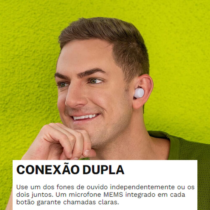 Fone de Ouvido Sem Fio Jlab Go Air Pop Bluetooth 5.1 Lilac