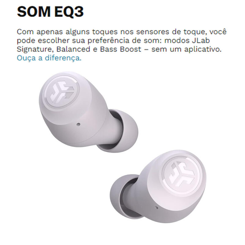 Fone de Ouvido Sem Fio Jlab Go Air Pop Bluetooth 5.1 Lilac