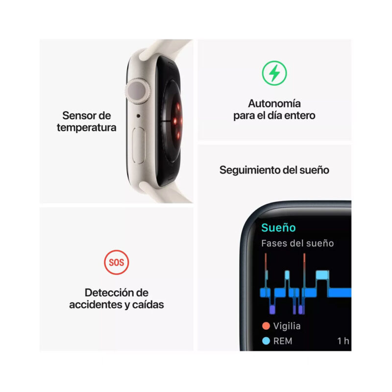 Apple Watch Se 2 Gen 40mm Gps Tela Retina Starlight S/M 2022