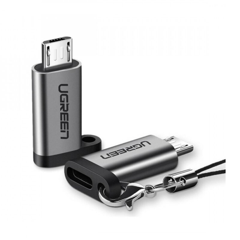 Adaptador Ugreen Us282 Micro Usb Macho para Tipo C Fêmea