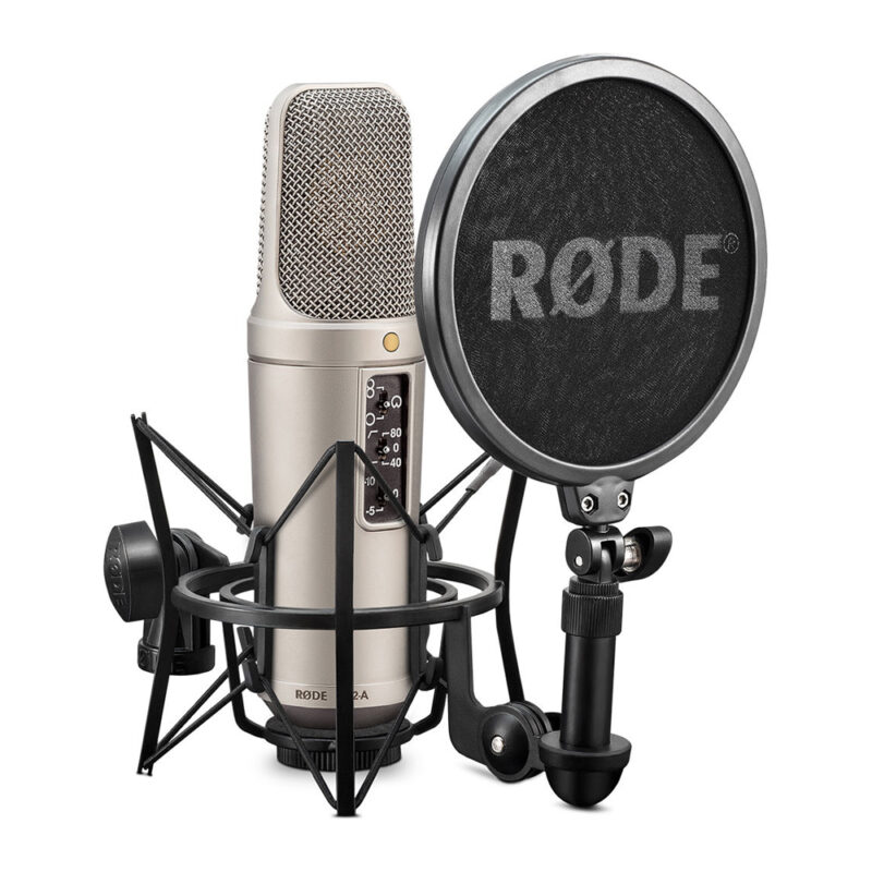 Microfone Condensador Rode NT2-A Gravação Estúdio Prata
