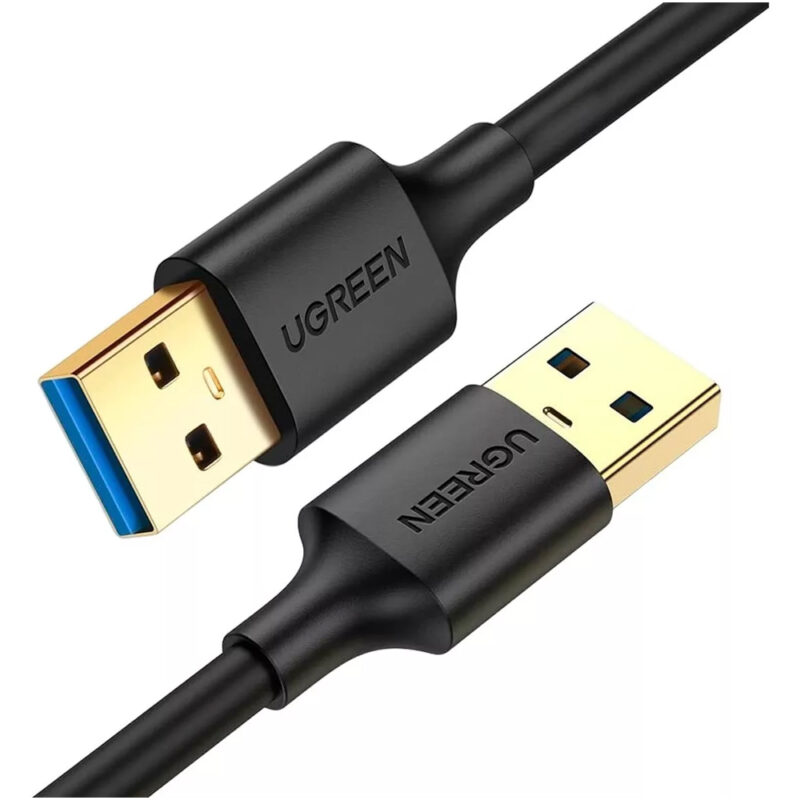 Cabo de Dados Ugreen Us128 Usb 3.0 para Usb 3.0 1M Preto