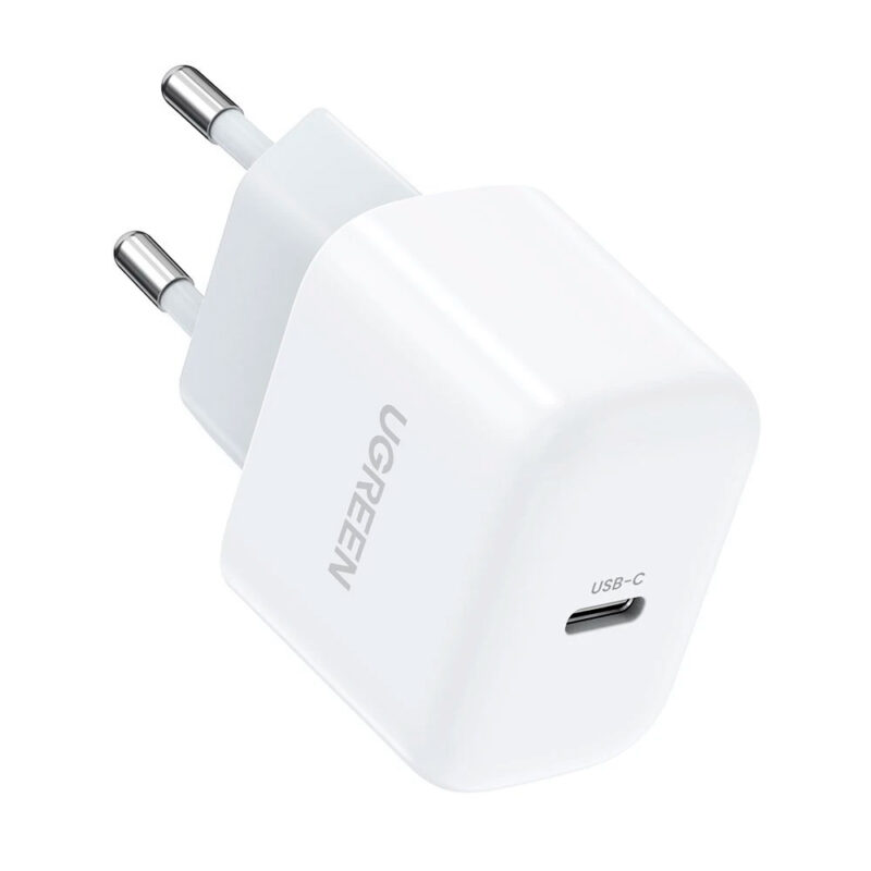 Carregador Ugreen CD241 Micro Usb Tipo C PD 20W Branco