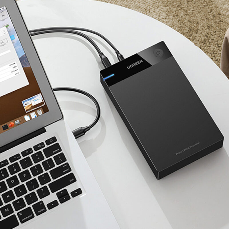 Case Externa Usb 3.0 Ugreen p Hdd Sata 3.5 pol 5Gbps Preta