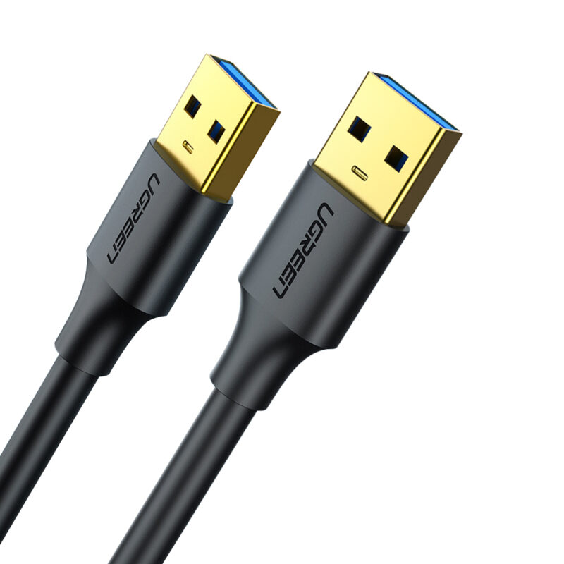 Cabo Usb 3.0 Macho para Macho Ugreen Tipo A 2 Metros Preto