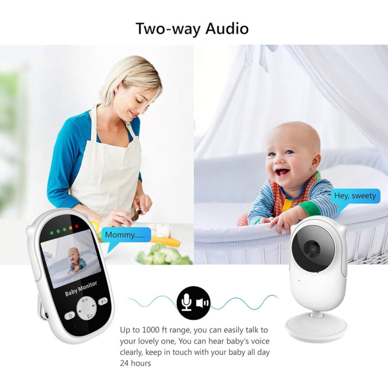 Babá Eletrônica Baby Monitor Tela 2.4” Câmera Sem Fio 2.4Ghz - SM25