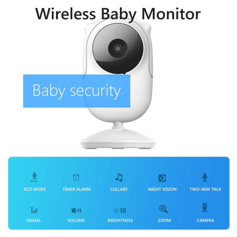 Babá Eletrônica Baby Monitor Tela 2.4” Câmera Sem Fio 2.4Ghz - SM25