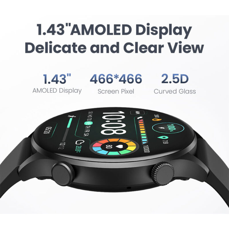 Relógio Smartwatch Xiaomi Haylou Ls16 BT 5.2 Tela 1.4 pol.
