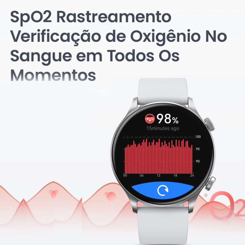 Relógio Smartwatch Xiaomi Haylou Ls16 BT 5.2 Tela 1.4 pol.