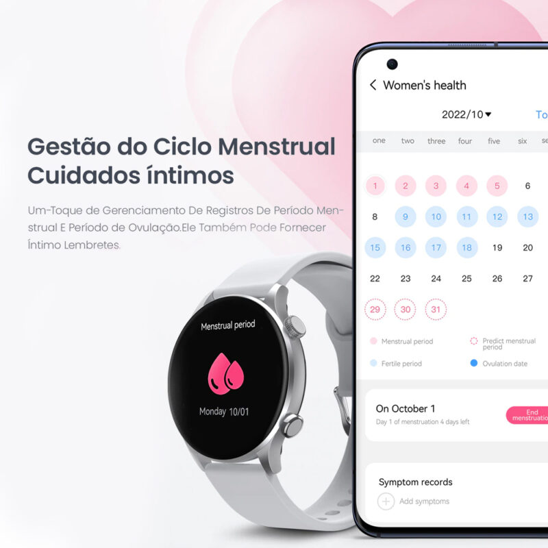 Relógio Smartwatch Xiaomi Haylou Ls16 BT 5.2 Tela 1.4 pol.