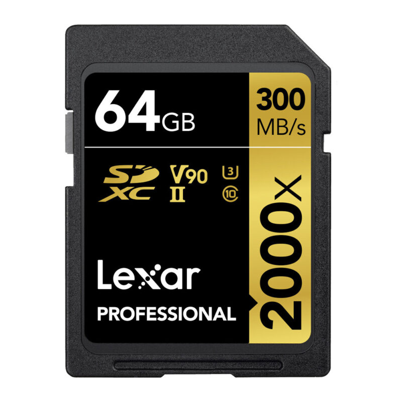Cartão de Memória Lexar 64gb Cartão Sd Profissional 300Mbs