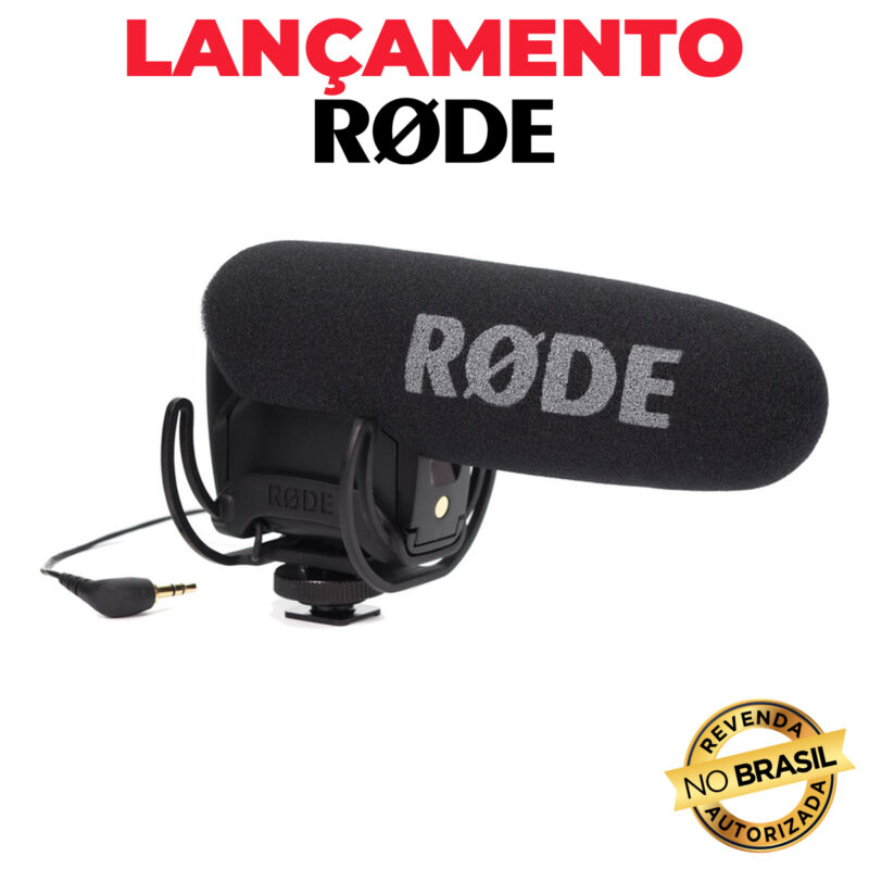 Microfone Shotgun Rode VideoMic Pro para Câmera Preto