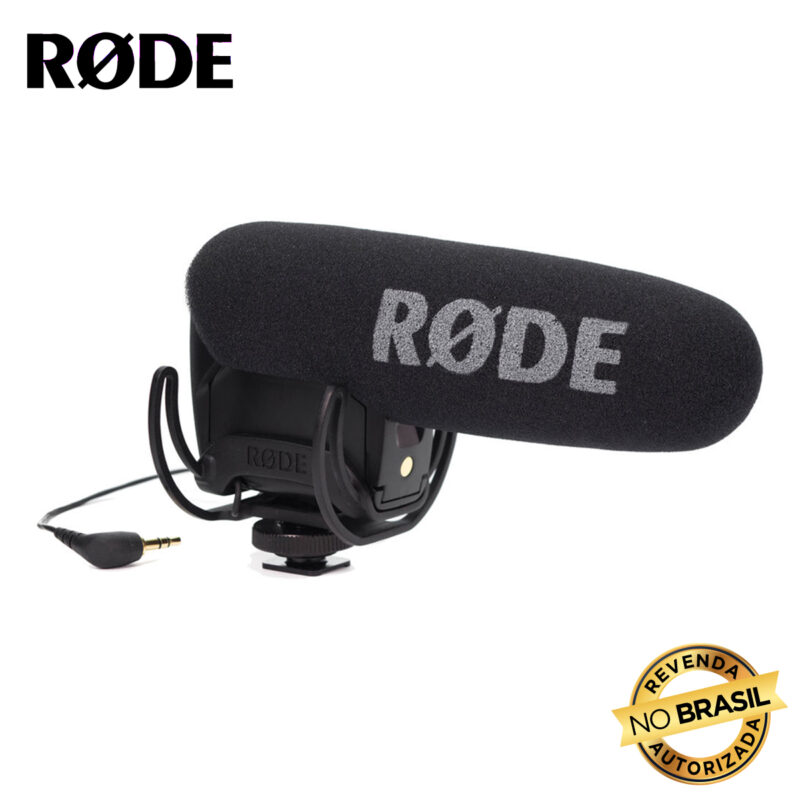 Microfone Shotgun Rode VideoMic Pro para Câmera Preto