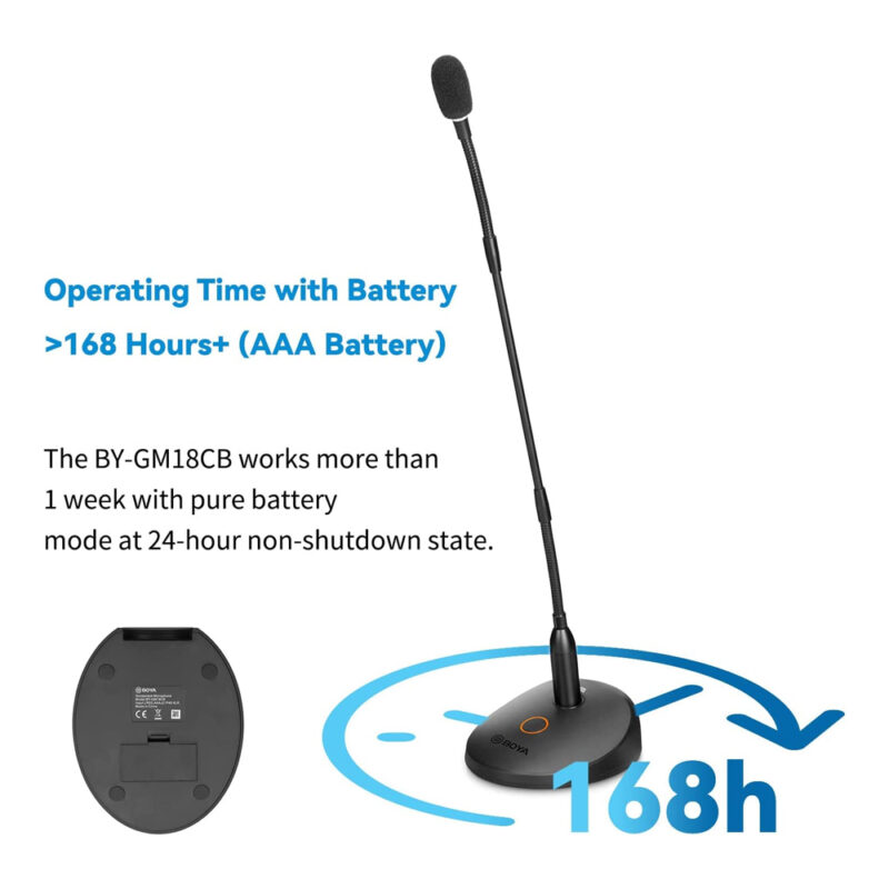 Microfone de Mesa Boya Gooseneck Video Conferencia Streaming