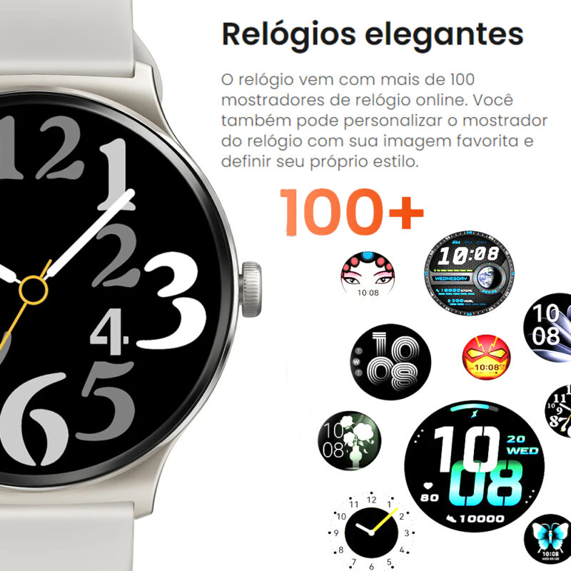 Smartwatch Haylou Solar Lite Android Ios Tela 1.38 pol Prata