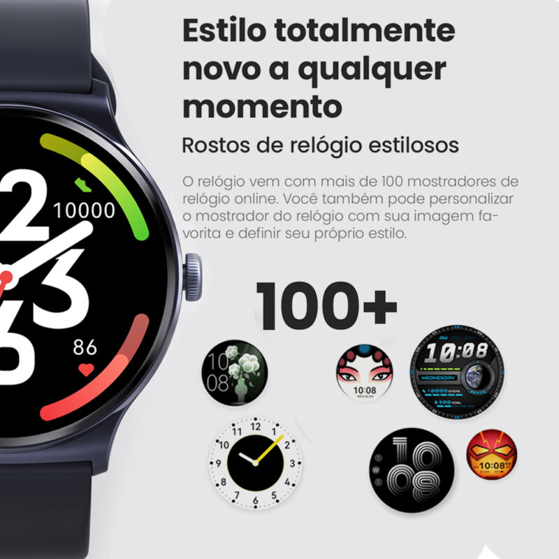 Smartwatch Haylou Solar Lite Android Ios Tela 1.38 pol. Azul