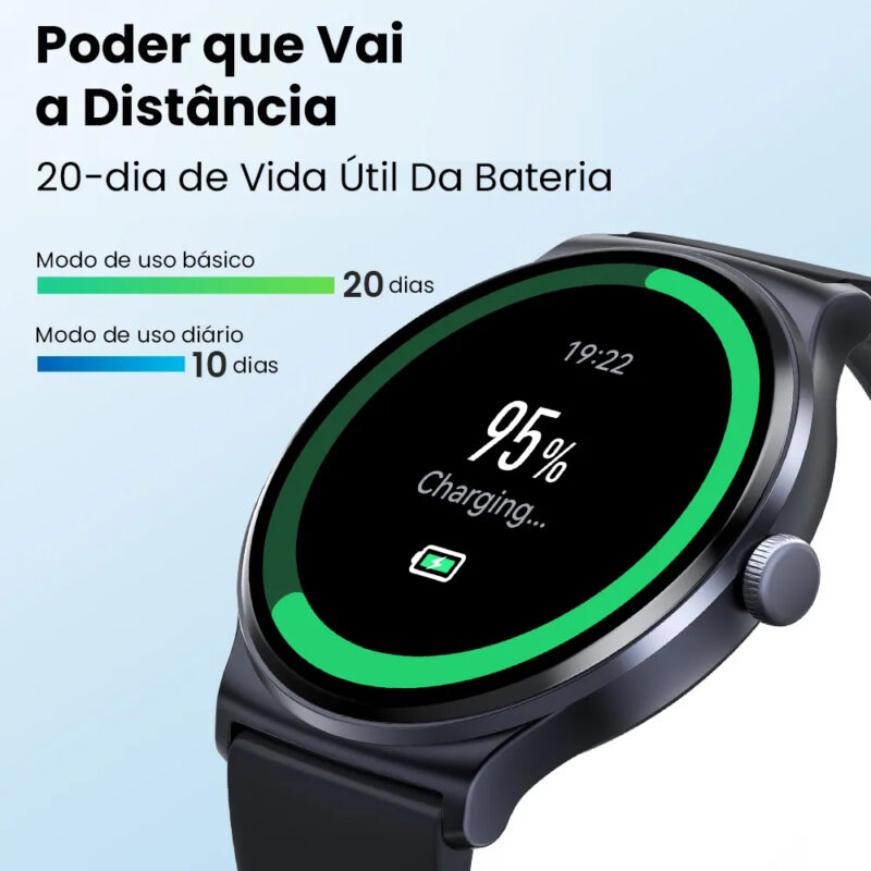 Smartwatch Haylou Solar Lite Android Ios Tela 1.38 pol. Azul